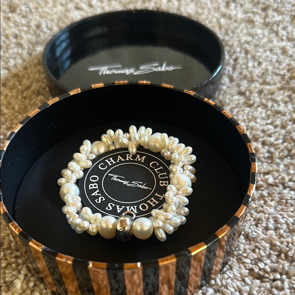 Thomas Sabo White Beaded Bracelet - Picture 3 of 10